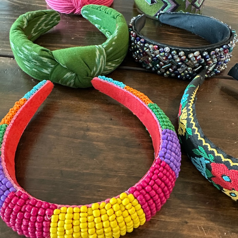Vibrant Multicolor Beaded Headband